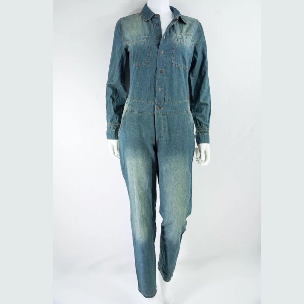 NWT ABS denim jumpsuit sz M